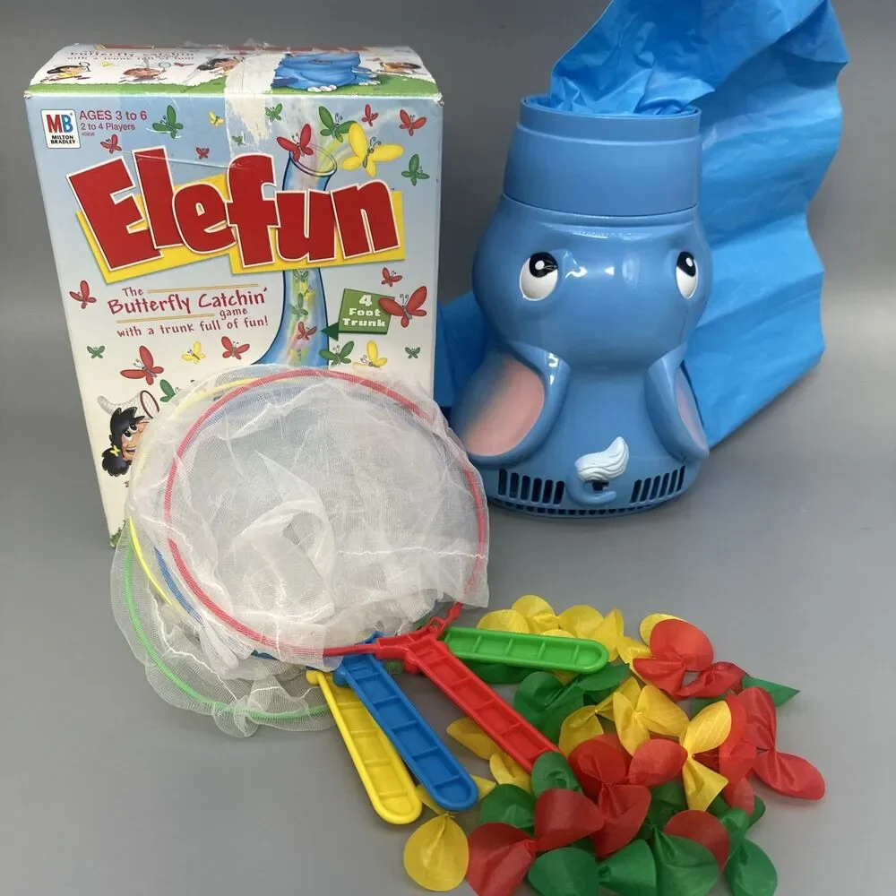 Elefun Butterfly Catching Game 2002 Tested & Works Fresh Batteries Included